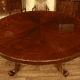 round table polished mahogany